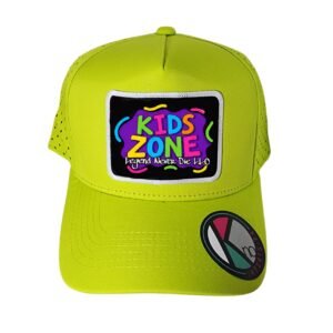 Gorra Waterproof Negra y Verde Neón | Kids Zone